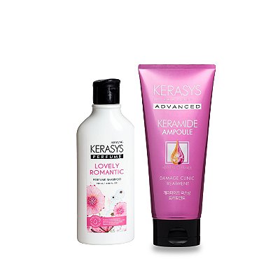 Kerasys Kit (Shampoo Perfume Lovely 180ml+ Máscara Keramide Damage 200ml)