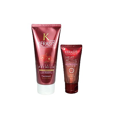 Kerasys Kit (Máscara Oriental Premium 200ml + Leave in Heat active 50ml)