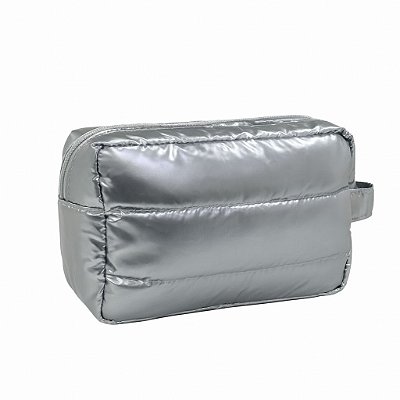 Fino Necessaire Metalizada Prata