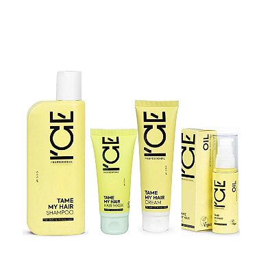 Ice Professional Tame My Hair Kit (Shampoo 250ml +Mask 50ml+ Cream 100ml +Oleo 50ml)