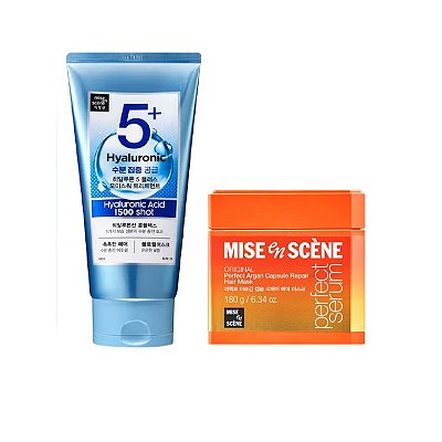 Mise en Scène Máscaras Kit ( Argan Capsule 180g + Shot 300g)