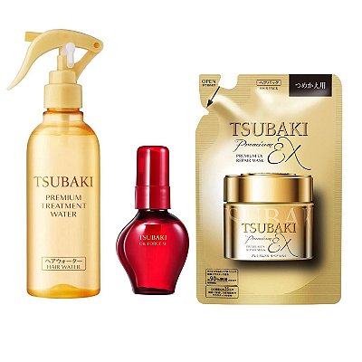 Tsubaki  Finalizador 210ml+ ÓleoCapilar60ml + MáscaraCapilar150ml