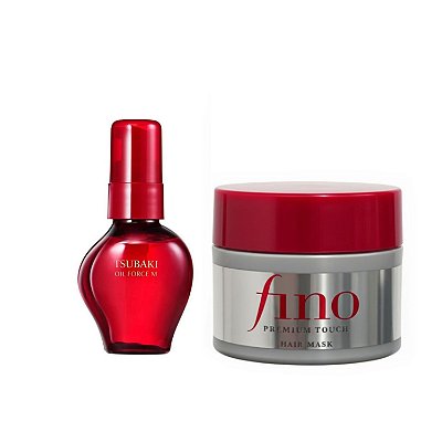 Tsubaki & Fino (Óleo Capilar 60ml + Premium Touch Hair Mask 40g)