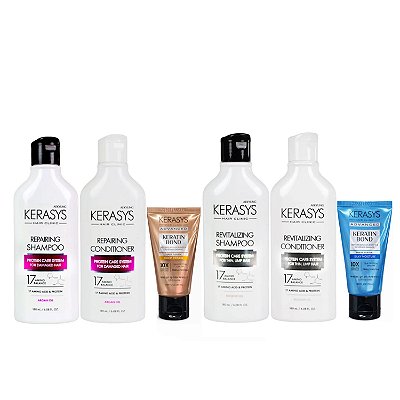 Kerasys DuoRepairing+ DuoRevitalizing 180ml+Duo Keratin Bond50ml