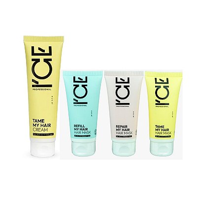 Ice Professional Tame My Hair100ml+3 Máscaras Cronograma 50ml