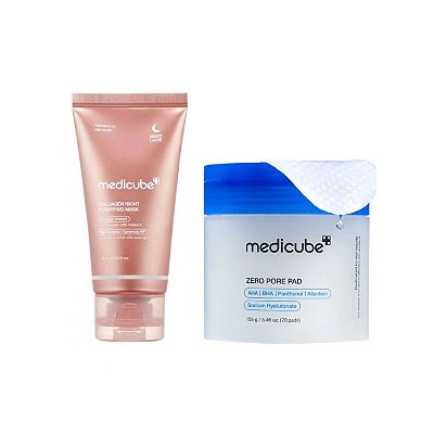 Medicube Máscara Facial Noturna 75ml+Pads de Skincare 70 un