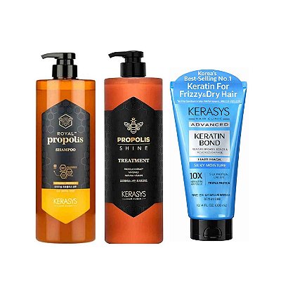 Kerasys Duo Propolis (Sh Cond 1L)+Máscara Silky Moisture 300ml