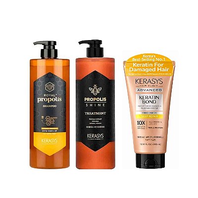 Kerasys Duo Propolis (Sh Cond 1L)+Máscara  Deep Repair 300ml