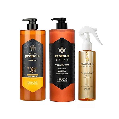 Kerasys Duo Propolis (Sh Cond 1L) + Própolis No Wash 200ml