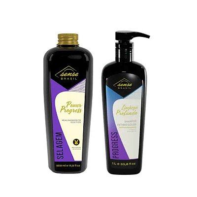 Sense Kit Selagem Power 500ml + Shampoo Antiresíduo 500ml
