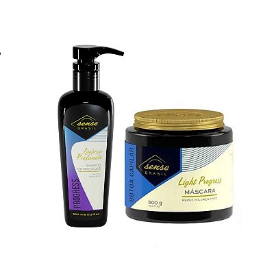 Sense  Kit Botox Capilar 500ml + Shampoo Antiresíduo 500ml