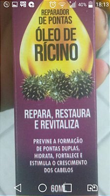 Óleo Reparador Pontas Rícino 60ml