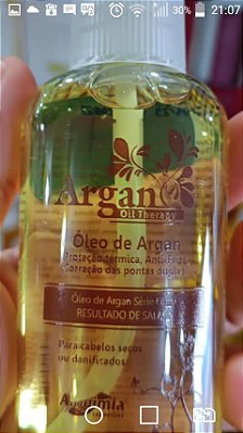 Óleo de Argan com Proteção Térmica