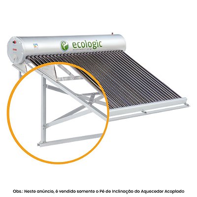 Pé de Inclinação para Aquecedor Solar Acoplado Ecologic 36 Tubos em Alumínio