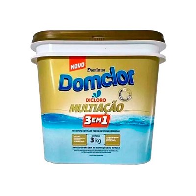 Cloro Dicloro Multiação 3 em 1 Domclor 3kg