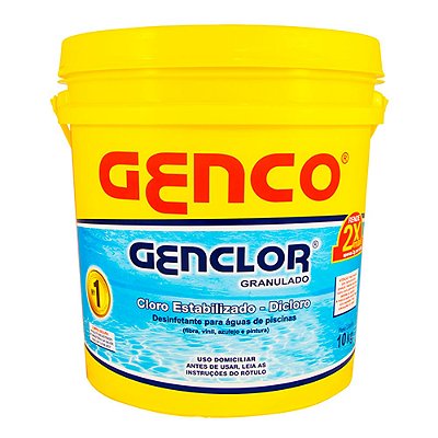 GENCLOR Cloro Granulado Estabilizado 56% GENCO 10KG