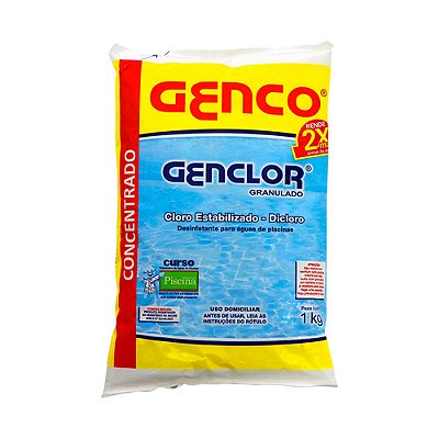 GENCLOR Cloro Granulado Estabilizado 56% GENCO 1KG