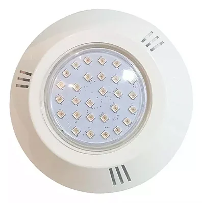 Refletor Hiper LED p/ Piscina Brustec em ABS 16W Frente New