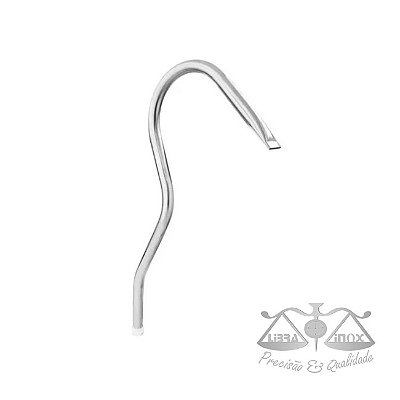 Cascata Libra Inox - Tubolar Bico Amassado - Com Flange - 1M