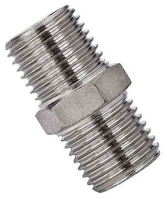 Niple duplo Hioda  1/2 NPT Niquelado