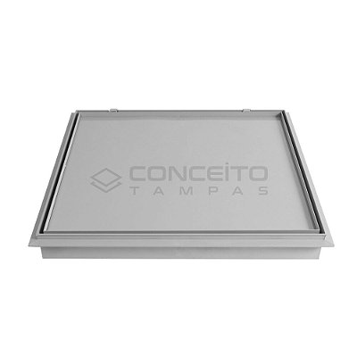 Tampa Casa de Maquina Oculta Conceito 850 x 850 - Cinza