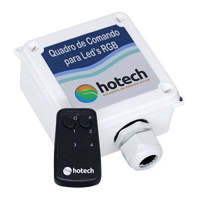 Quadro De Comando p/ LED's Hotech C/ Controle e Fonte 10A