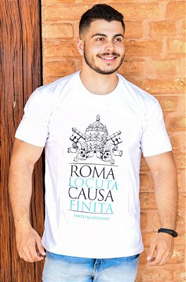 CAMISETA: ROMA FALOU, ASSUNTO ENCERRADO (branca)