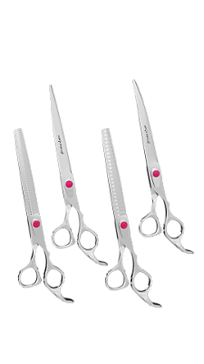 Kit Groom Show Cayman (Reta 7,5" , Curva 7,5", Tubarão 7,5" e Semi 7") R