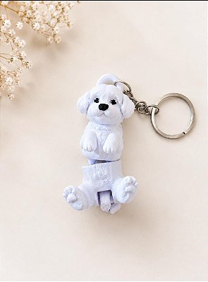 Chaveiro Cachorrinho Articulado em Impressão 3D