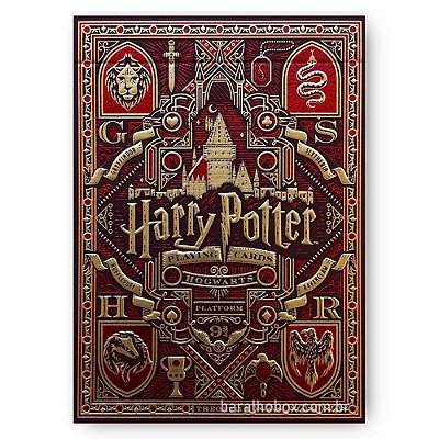 Baralho Harry Potter Vermelho (Gryffindor / Grifinória)