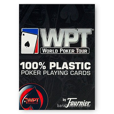 Baralho Fournier WPT Poker Jumbo 100% Plástico Vermelho