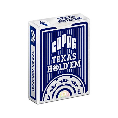 Baralho Copag Texas Holdem Azul 100% Plástico