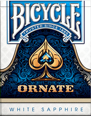 Baralho Bicycle Ornate White Sapphire A