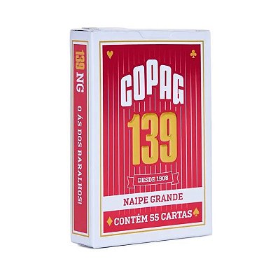 Baralho Copag 139 Naipe Grande Vermelho