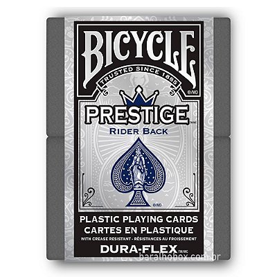 Baralho Bicycle Prestige Dura-Flex 100% Plástico Azul