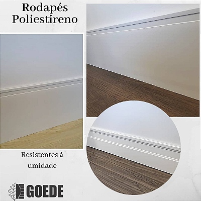 Linha de Rodapés de Poliestireno