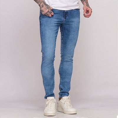 Calça Jeans Destroyed Masculina Skinny DT03