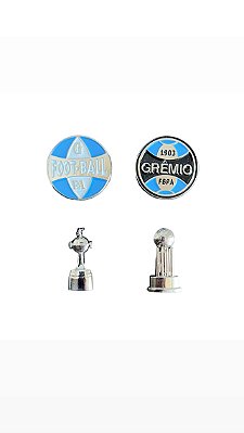 Kit 04 Botons pins do Grémio Oficial