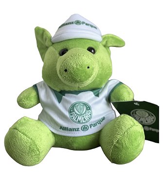 Porquinho de Pelúcia do Palmeiras - Camisa Branca