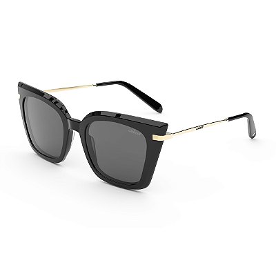 Óculos de Sol Feminino Colcci Dani Preto Brilho Lente Cinza