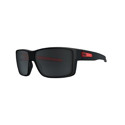 ÓCULOS DE SOL MASCULINO HB BIG VERT MATTE BLACK ON RED GRAY