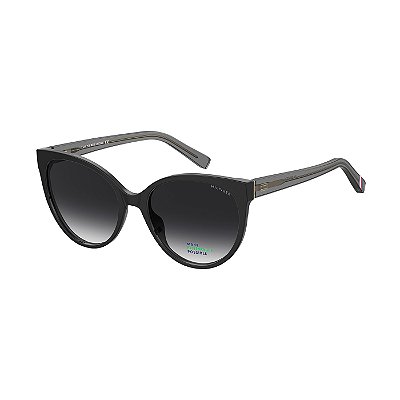 Óculos de Sol Feminino Tommy Hilfiger TH 1923/RE/S Preto e Cinza Brilho
