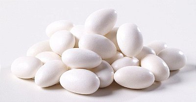 Amendoa Confeitada Branca 500 grs  - CHA DO BRASIL