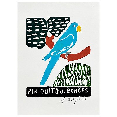 Xilogravura "Piriquito" P - J. Borges - PE
