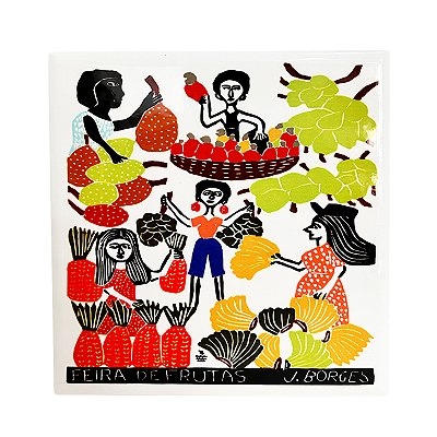 Azulejo "Feira de Frutas" M - J. Borges - PE