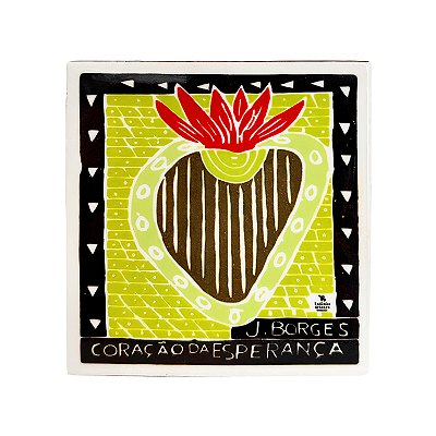 Azulejo "Coração da Esperança" P - J. Borges - PE