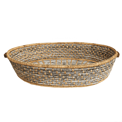 Cesto Tigela Oval de Piaçava P - Joias do Quilombo - BA
