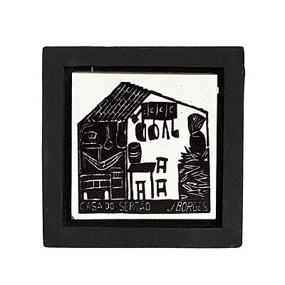 Quadro Preto e Branco Mini - J. Borges - PE