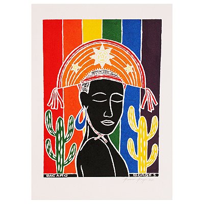 Xilogravura ''LGBTQIA+" M - Bacaro Borges - PE