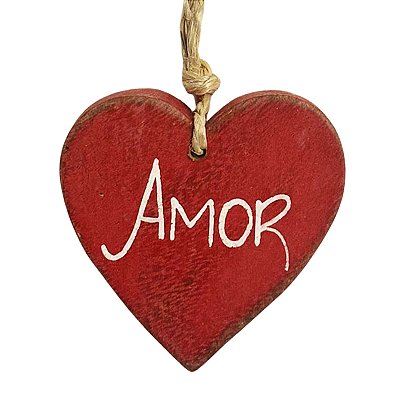 Coração com Dizeres "Amor" - Beth - MG